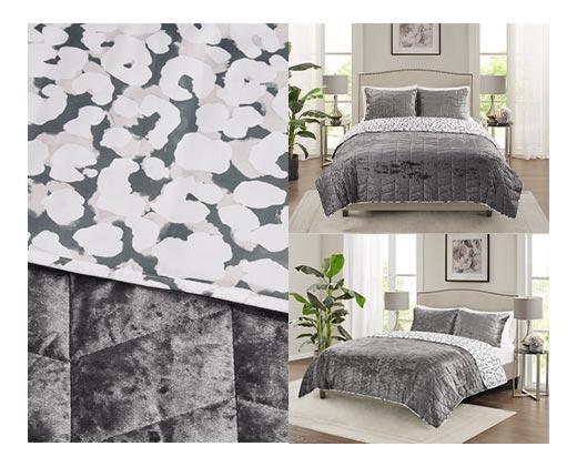 Huntington Home 
 Velvet Comforter or Quilt Set