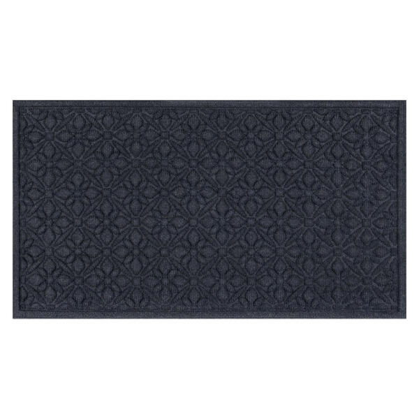 KIRKTON HOUSE Denim Blue Medallions Structured Doormat - 20" X 36"