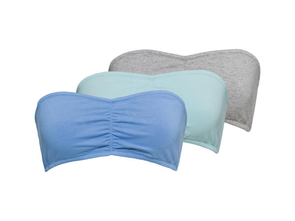 Podprsenka Bandeau – 3 kusy