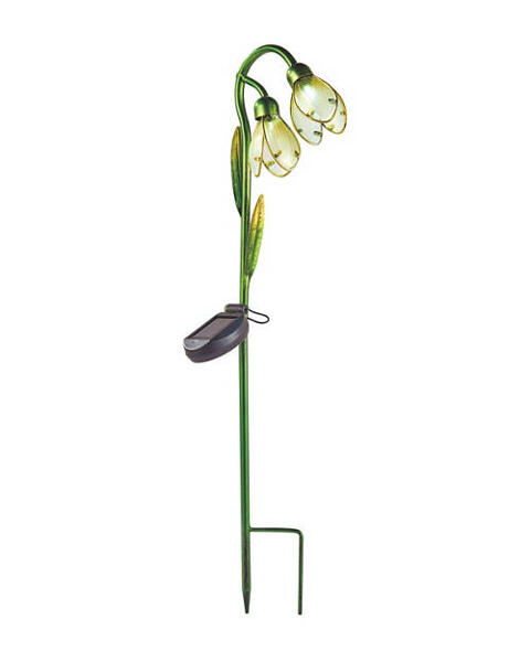 Solar Glass Flower Stake
