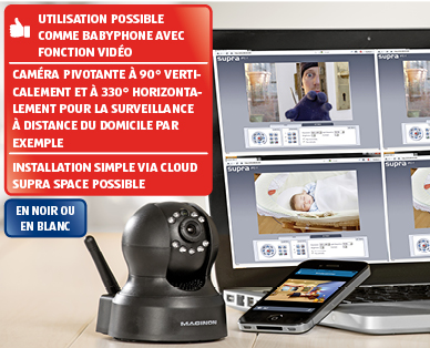 Caméra de surveillance IP pour l'intérieur MAGINON