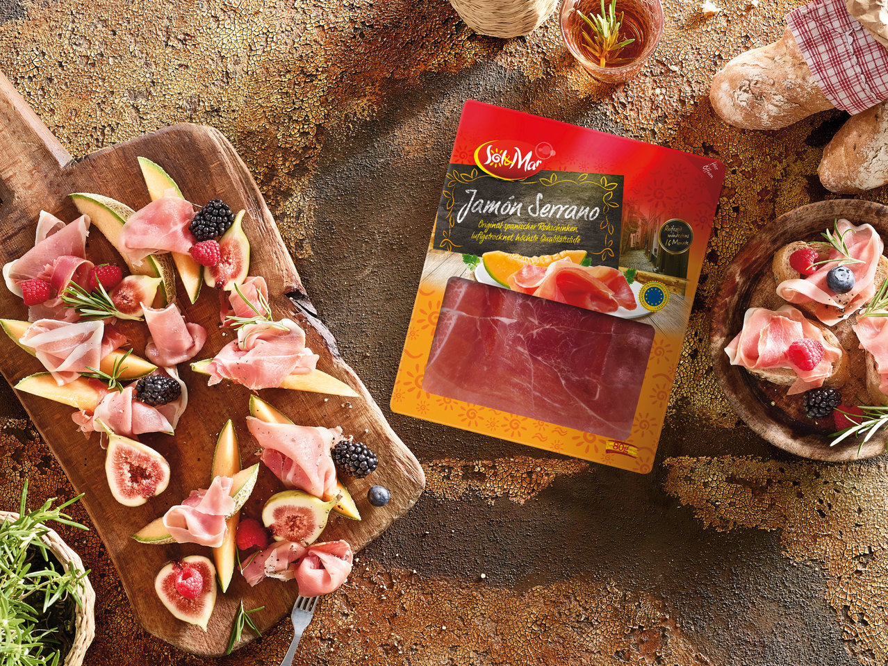SOL & MAR Jamón Serrano 16 Monate gereift