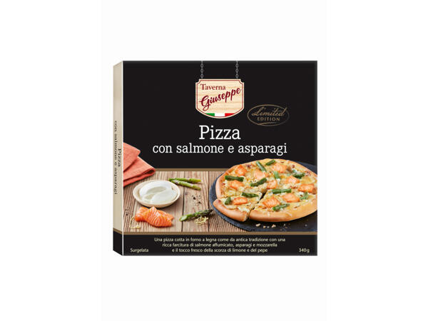 Pizza with Salmon and Asparagus