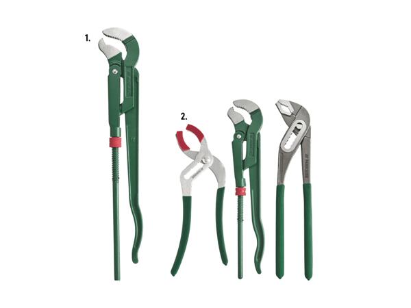 Pince à tuyau/set de pinces sanitaires, 3 pièces
