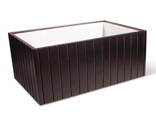 Huntington Home Lined Bamboo Bin