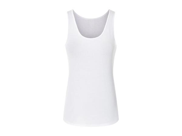Esmara Ladies' Blue & White Vest Tops - 3 Pack