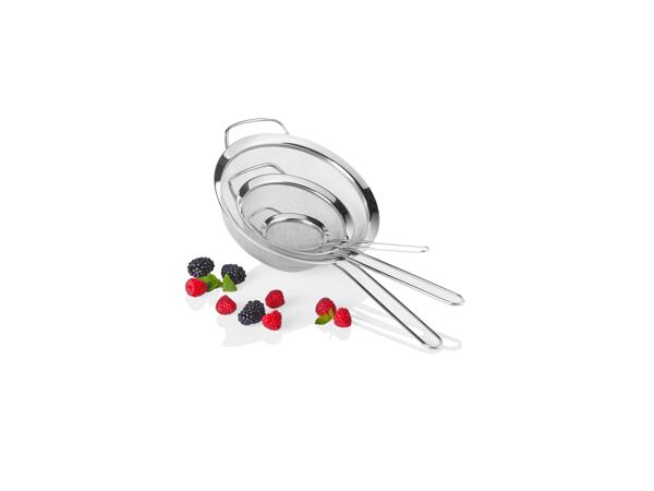 Sil av rostfritt stål, 3-pack