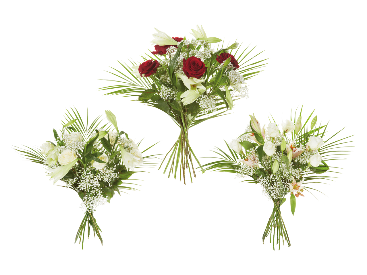 Bouquet de roses et de lys pour la Journée ­internationale de la femme