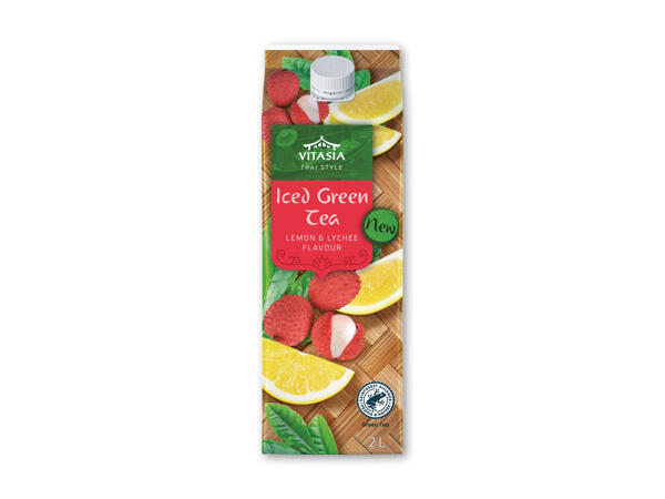 Iste grøn lemon-litschi