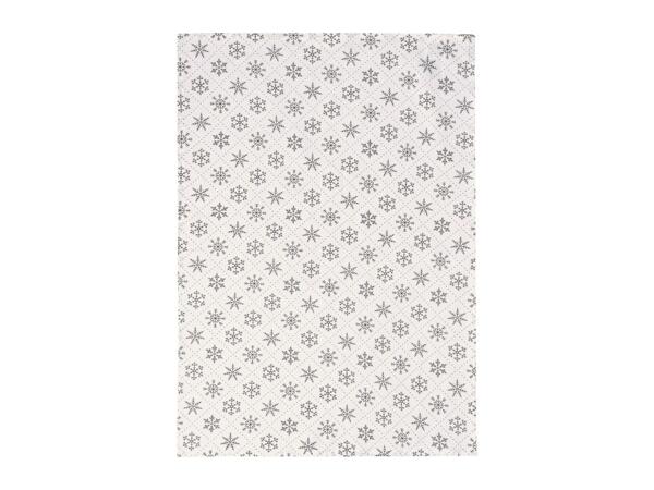 Livarno Home Christmas Tea Towels with Snowflake Pattern - Pack of 2