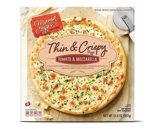Mama Cozzi's Pizza Kitchen 
 Spinach & Garlic or Tomato & Mozzarella Thin & Crispy Pizza