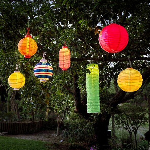 Lampion LED à énergie solaire