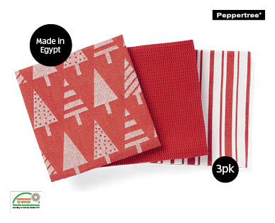 Egyptian Cotton Tea Towel 3pk