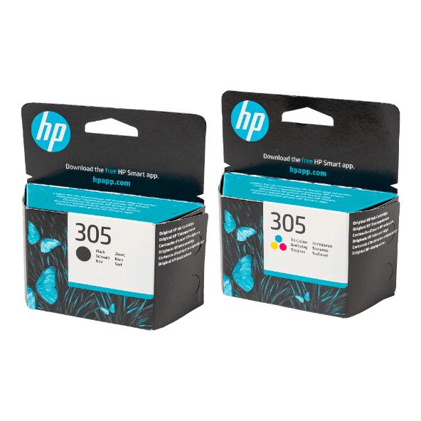 HP(R) 				Tintenpatrone Schwarz oder Farbe