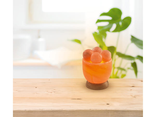 Illuminated Salt Crystal Bowl