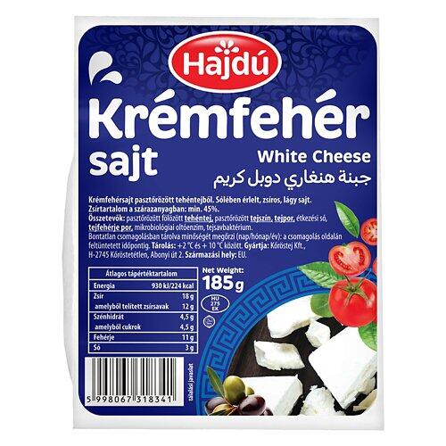 HAJDÚ Krémfehér sajt, 185 g