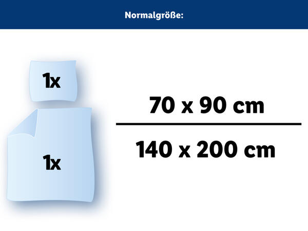 Seersucker-Bettwäsche, Normalgröße