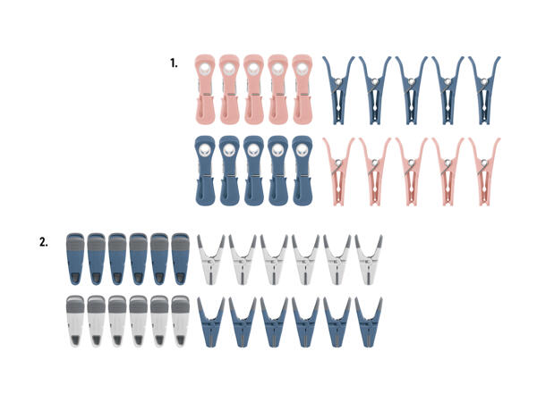 Set de pinces à linge spéciales