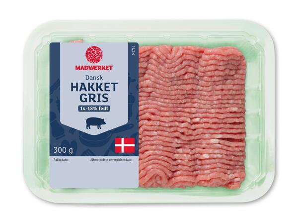 Hakket gris og kalv eller hakket gris