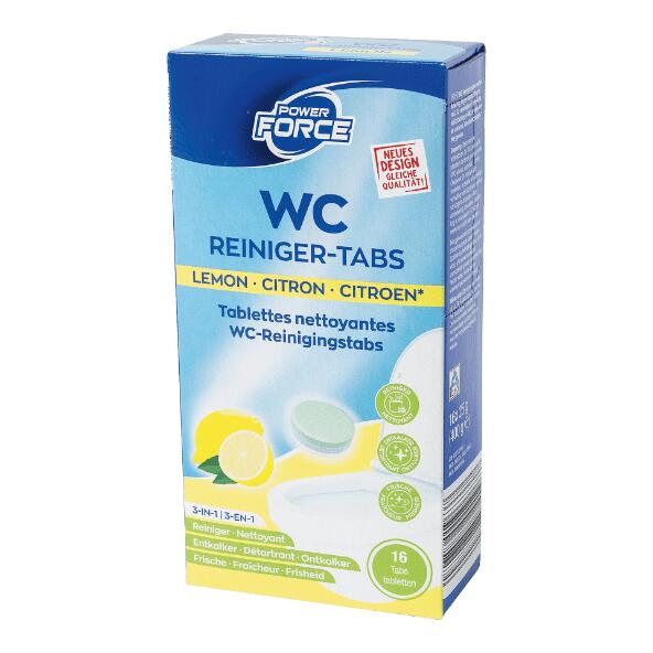 POWER FORCE(R) 				Tablettes nettoyantes pour W.-C., 16 pcs
