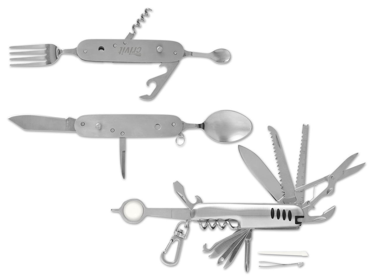 CRIVIT(R) Multifunktionsmesser oder Campingbesteck