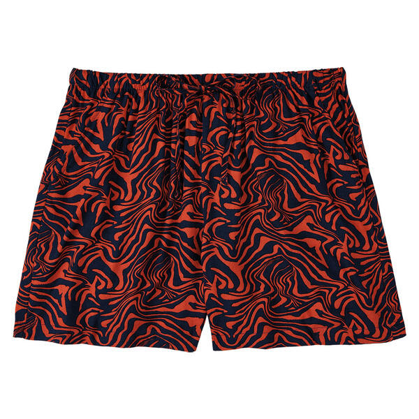 Serra Red Viscose Shorts - S