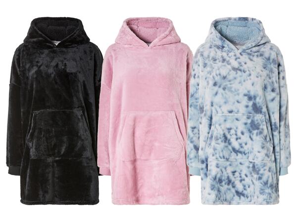 Hoodie i plysch