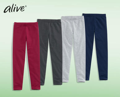 ALIVE Mädchen-Winterleggings, Baumwolle (BIO)