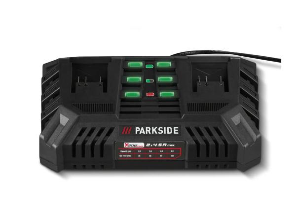 Parkside 20V Dual Battery Charger 2x 4.5A