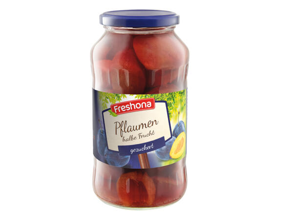 Pflaumen gezuckert