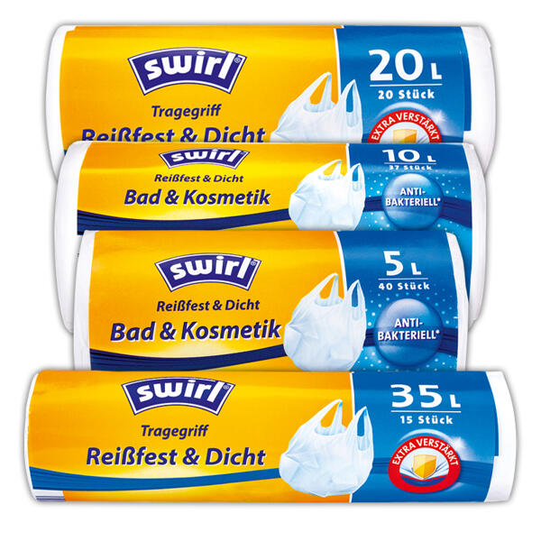 Müllbeutel mit Tragegriff