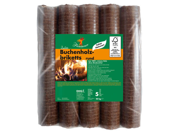 Buchenholzbriketts