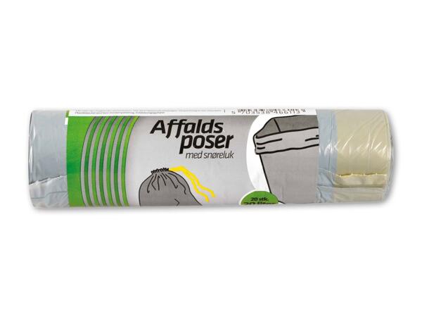 Affaldsposer med snørreluk