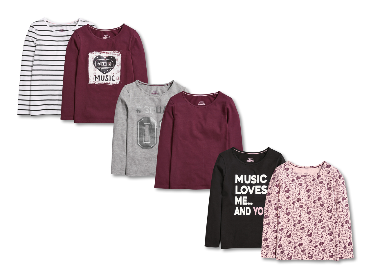 Langarmshirts, 2er1