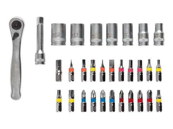 Parkside Ratchet Bit and Socket Set / Bit Set