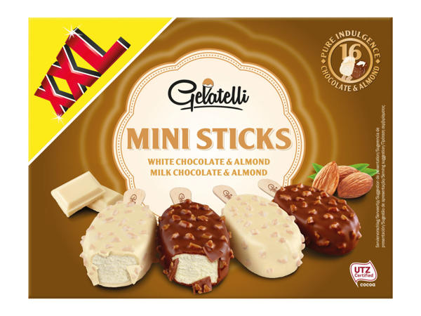 GELATELLI Mini Stieleis 16 x 50 ml