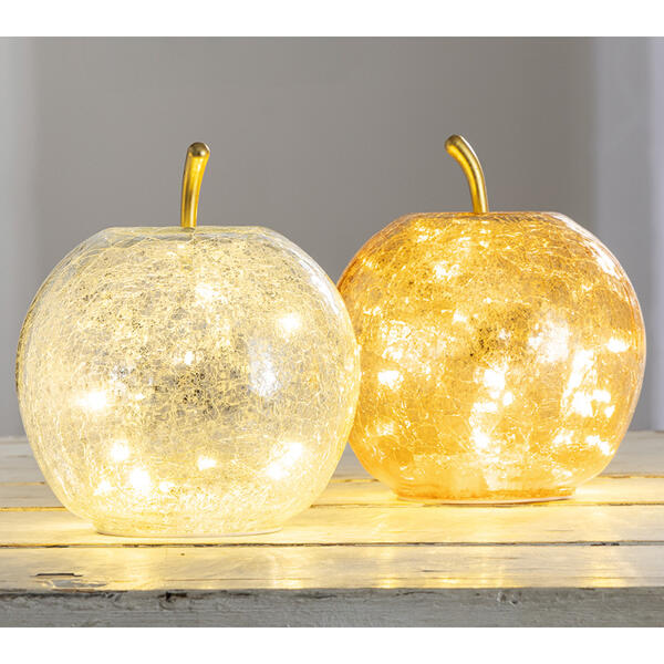 LED-Dekoapfel "Pomo" oder -herz "Cuore"
