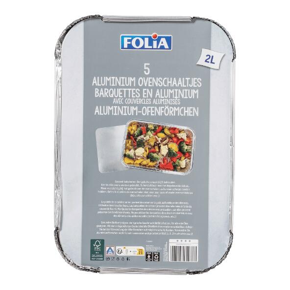 FOLIA(R) 				 Aluschalen mit Deckel