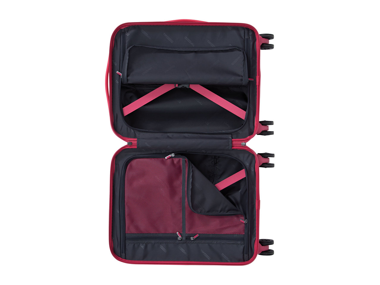 Top Move Pink Cabin Suitcase1