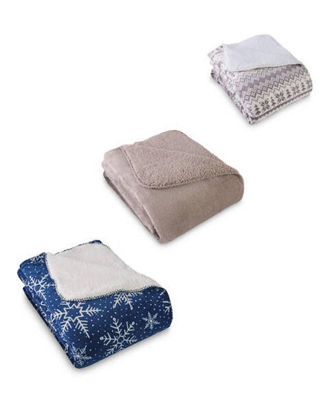 Sherpa Fleece Throw