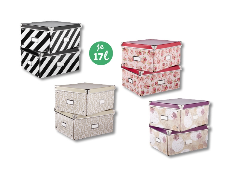 Boîtes de rangement, lot de 2