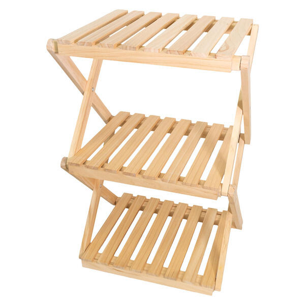 Belavi 3-Tier Wooden Plant Stand