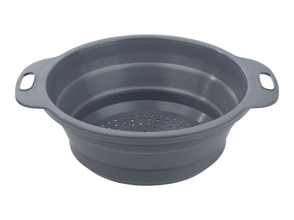 Livarno Home Foldable Kitchen Sieve With Side Handles- 2 Pack