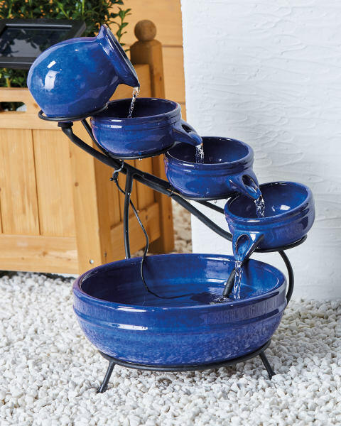 Blue Solar Water Feature
