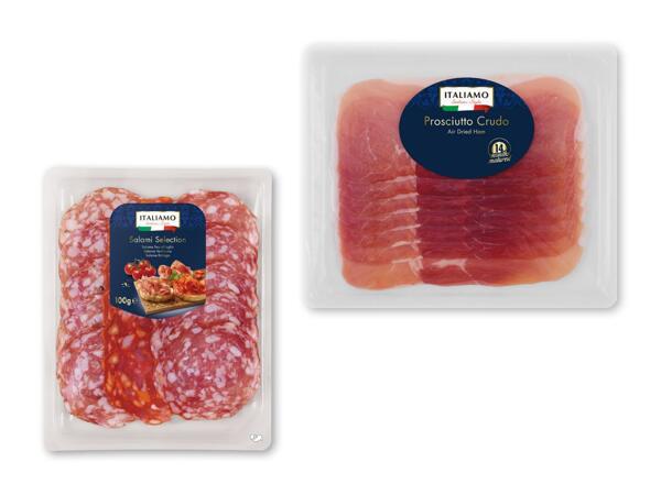 Italiensk skinke eller salami trio