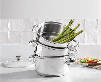 Stainless Steel Steamer 3pc set
