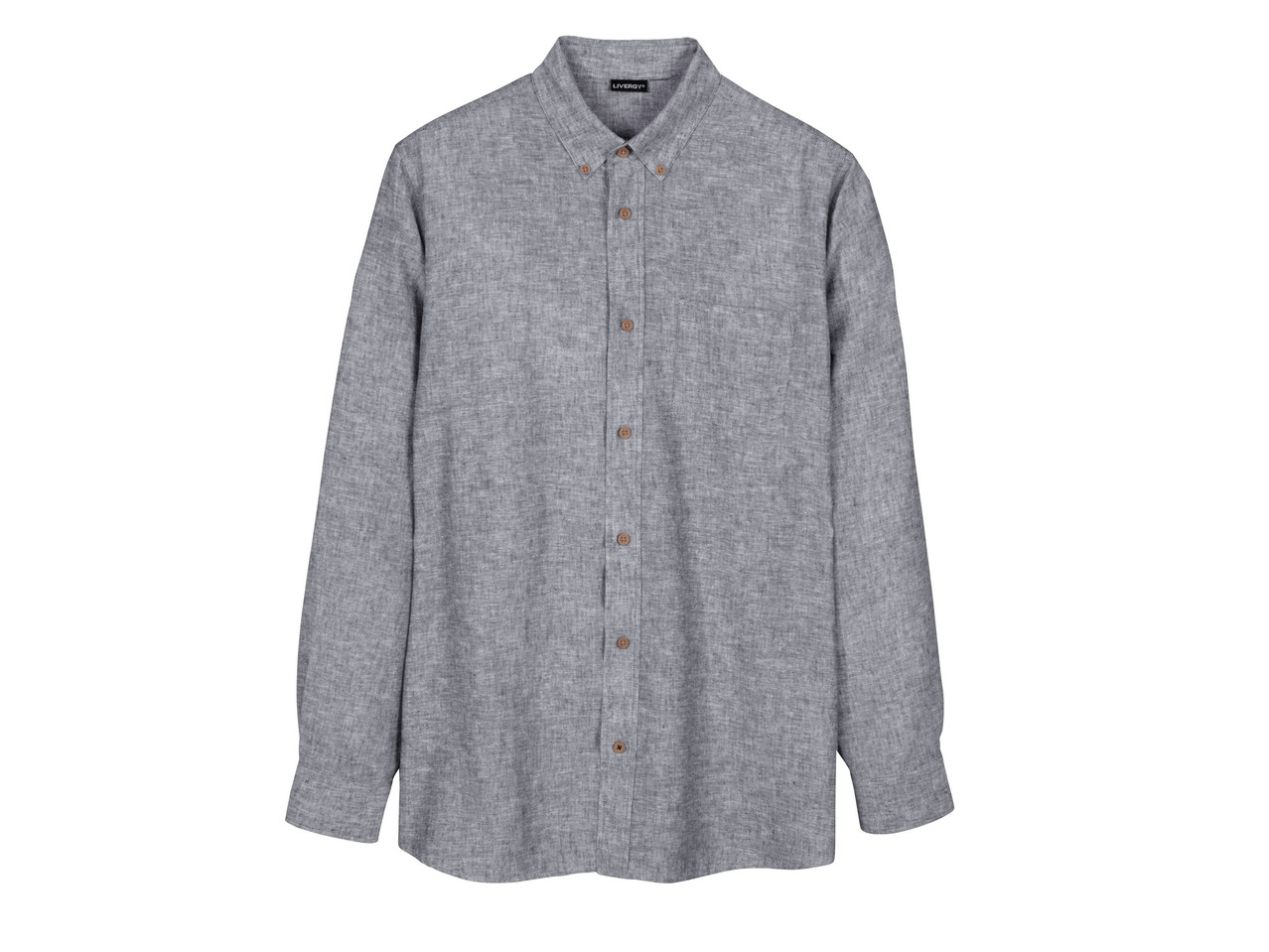Men's Linen-Blend Casual Shirt