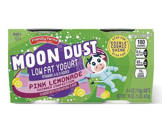 Friendly Farms Moon Dust Yogurt Pink Lemonade or Blue Raspberry