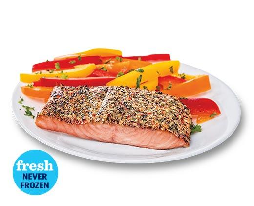 Fresh Atlantic Salmon with Greek Herbs