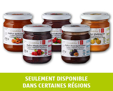 Confitures valaisannes GRANDESSA